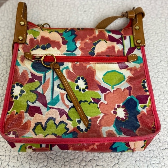 Fossil Coated Canvas Floral Crossbody Bag - Picture 14 of 16